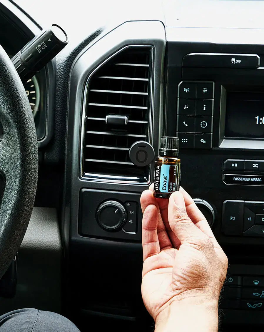 Diffuseur de voiture métallique à pince & Huile essentielle Coast dōTERRA