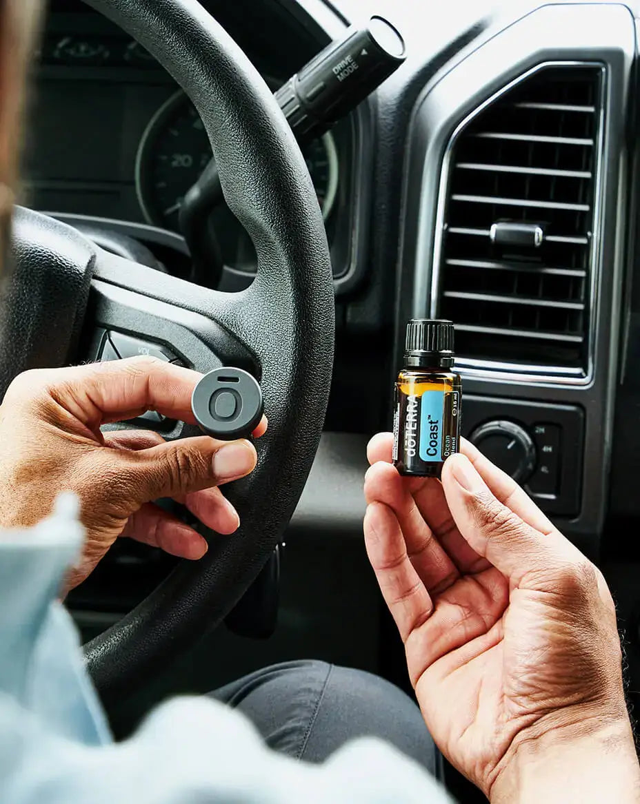 Diffuseur de voiture métallique à pince & Huile essentielle Coast dōTERRA