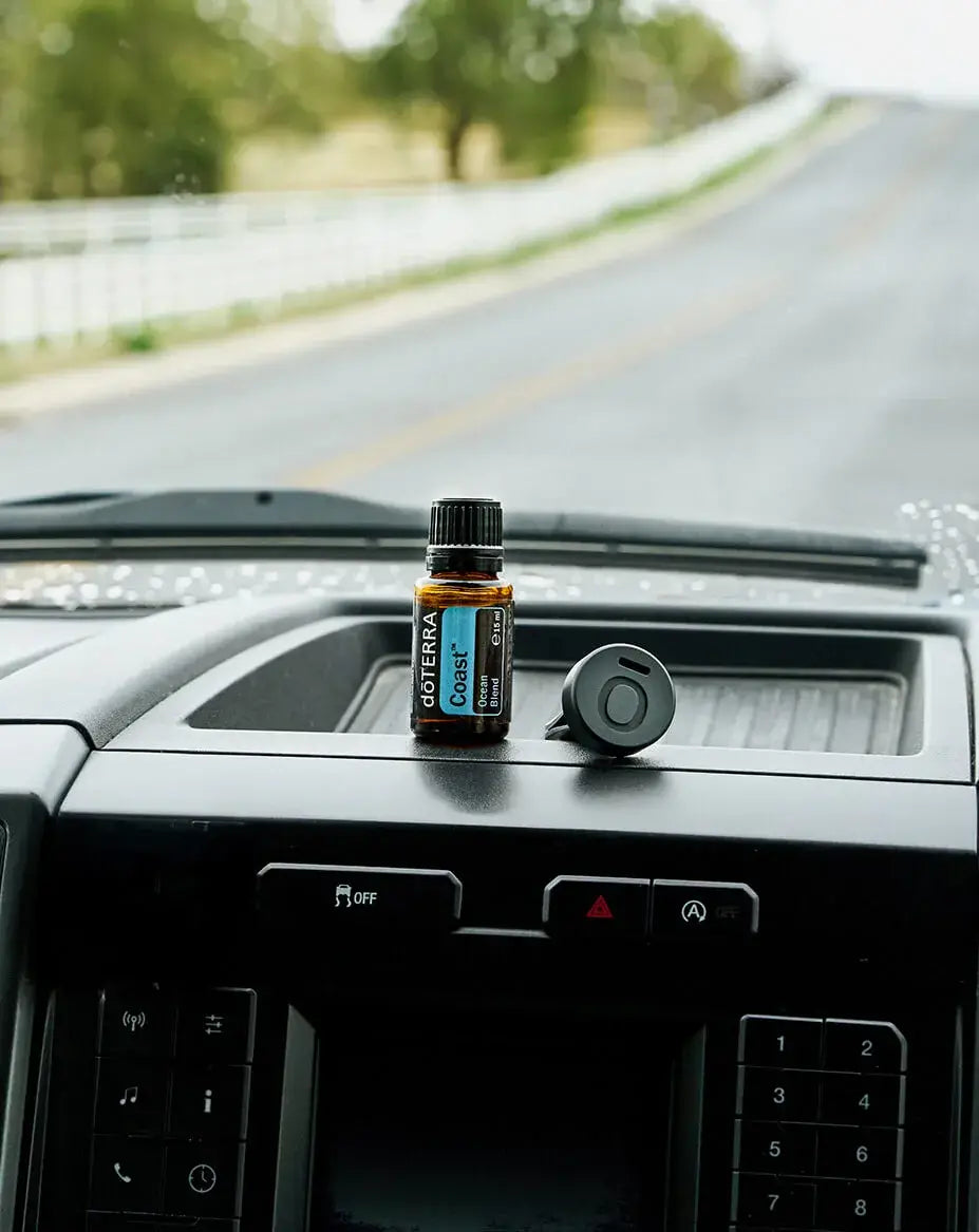 Diffuseur de voiture métallique à pince & Huile essentielle Coast dōTERRA