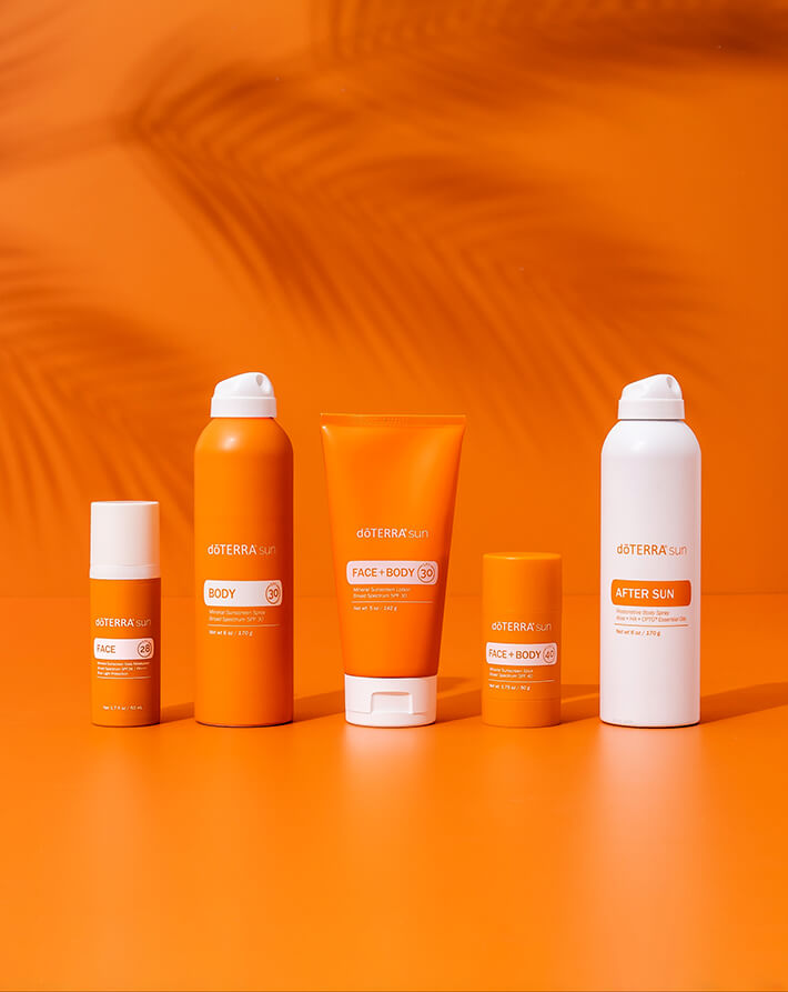 Kit solaire minéral SPF 30 pour le visage et le corps Sun dōTERRA