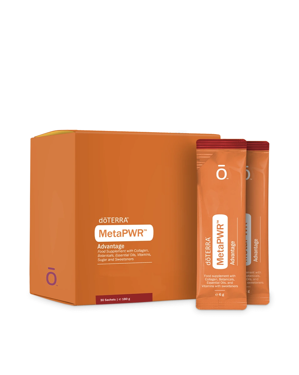 MetaPWR Advantage Nahrungsergänzungsmittel mit Granatapfel-Kirschgeschmack von dōTERRA | 30 Beutel