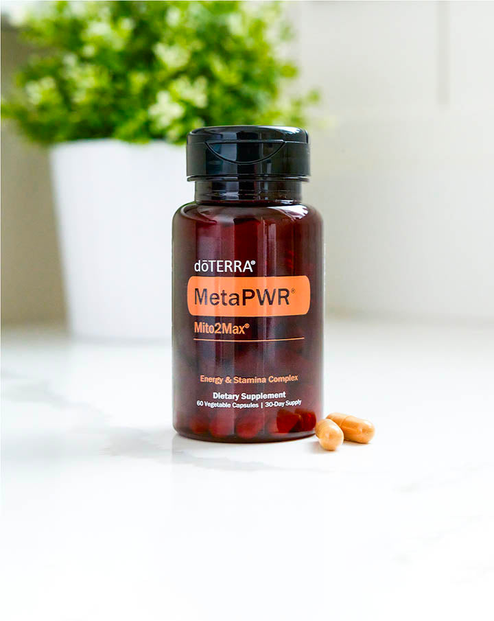 MetaPWR Mito2Max complément énergie et endurance naturelle d'huile essentielle doTERRA, 60 capsules