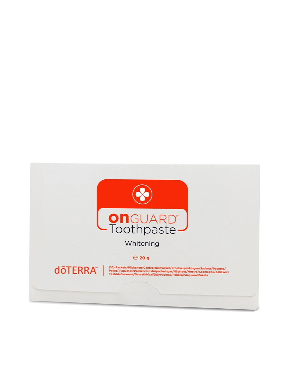 Échantillons de dentifrice blanchissant On Guard dōTERRA | 10 sachets de 2 ml