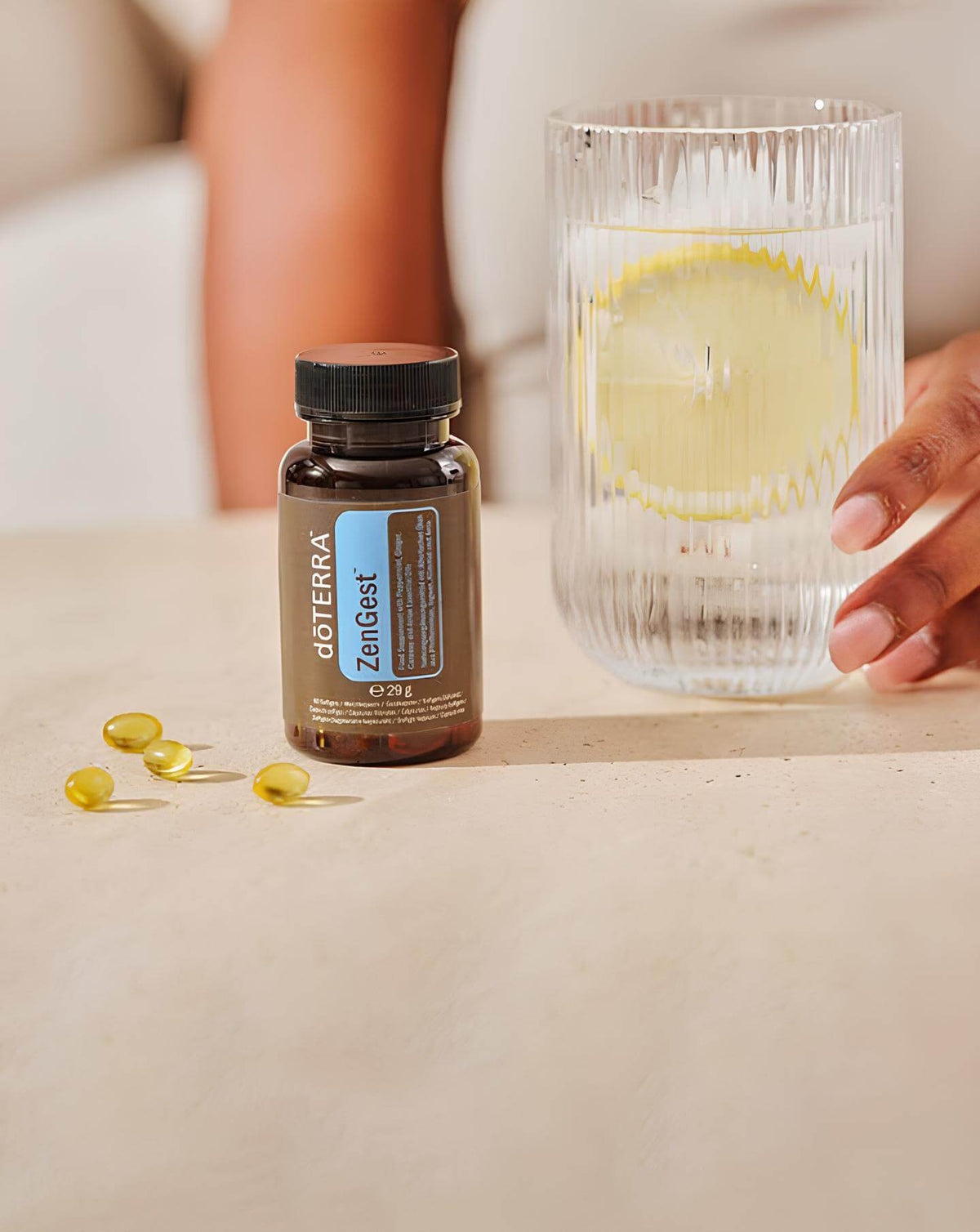 ZenGest gélules mélange digestif doTERRA, 60 gélules souples