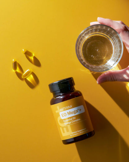 Gélules EO Mega+ complément alimentaire doTERRA, 90 gélules souples