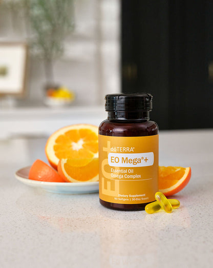 Gélules EO Mega+ complément alimentaire doTERRA, 90 gélules souples
