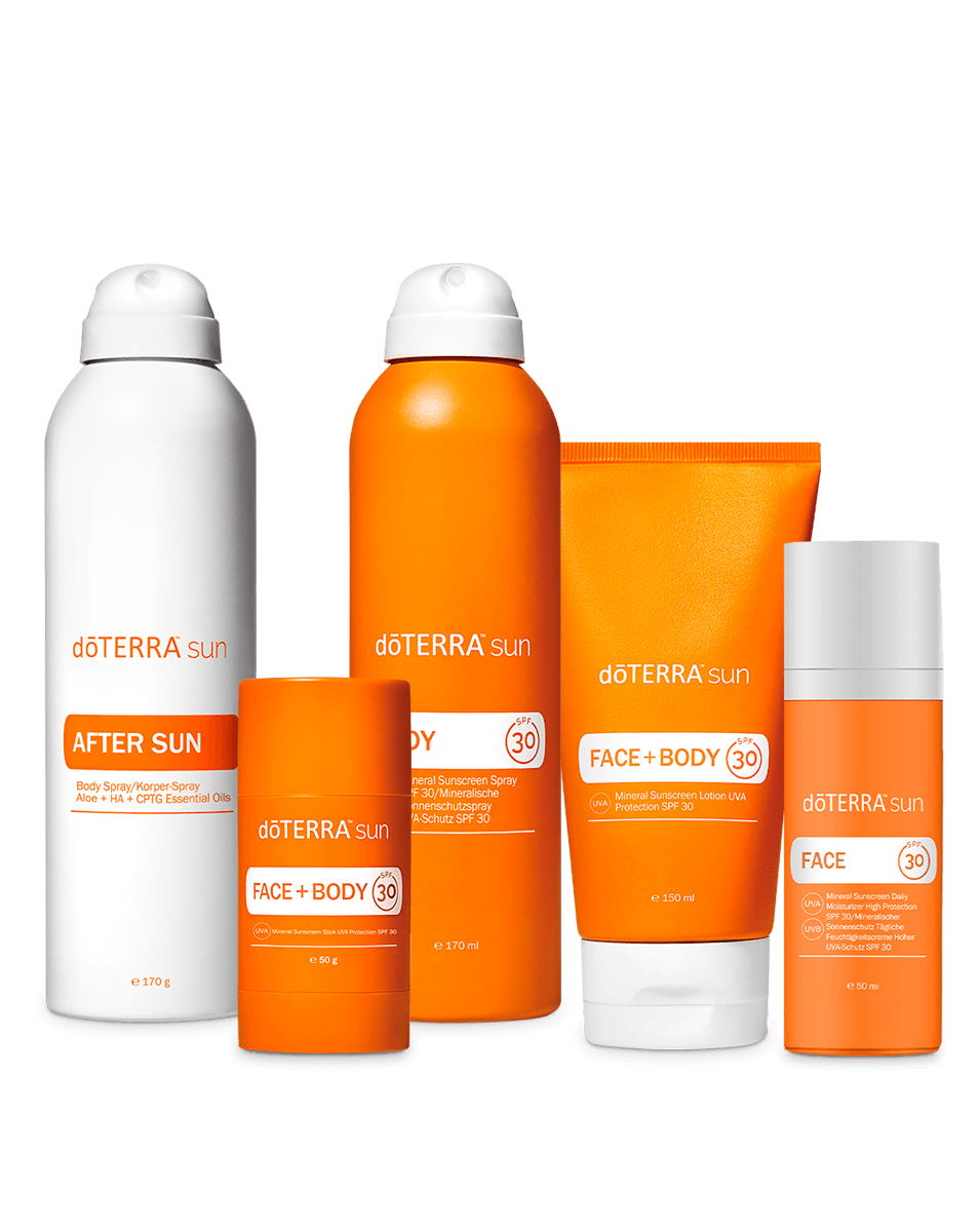 Kit solaire minéral SPF 30 pour le visage et le corps Sun dōTERRA