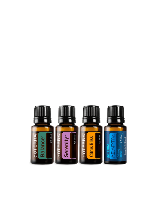 Kit Mood Management d'huiles essentielles doTERRA, 4 x 15 ml