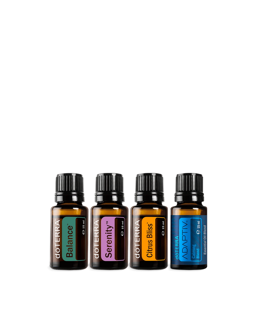Kit Mood Management d'huiles essentielles doTERRA, 4 x 15 ml