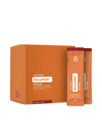 MetaPWR Advantage saveur grenade-cerise complément alimentaire doTERRA, 30 sachets