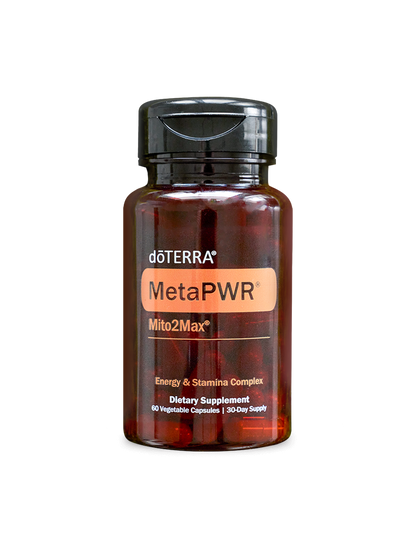 MetaPWR Mito2Max complément énergie et endurance naturelle d'huile essentielle doTERRA, 60 capsules