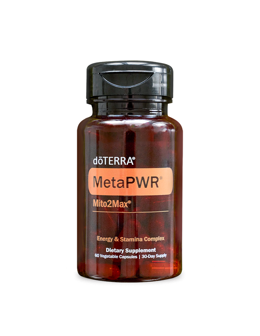 MetaPWR Mito2Max complément énergie et endurance naturelle d'huile essentielle doTERRA, 60 capsules