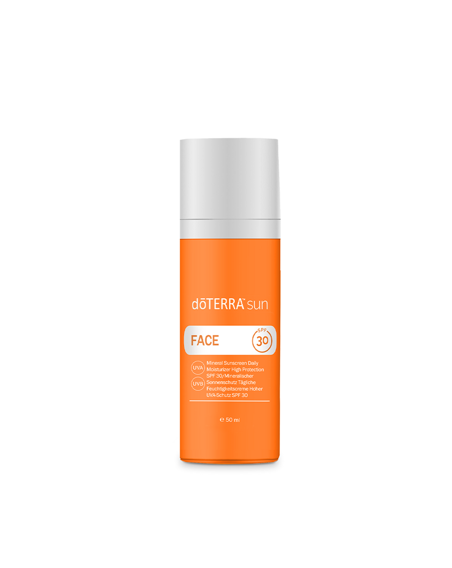 Crème solaire minérale hydratante SPF 30 pour le visage Sun doTERRA, 50 ml