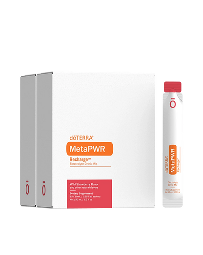 MetaPWR Recharge saveur fraise des bois complément alimentaire doTERRA, 30 sachets