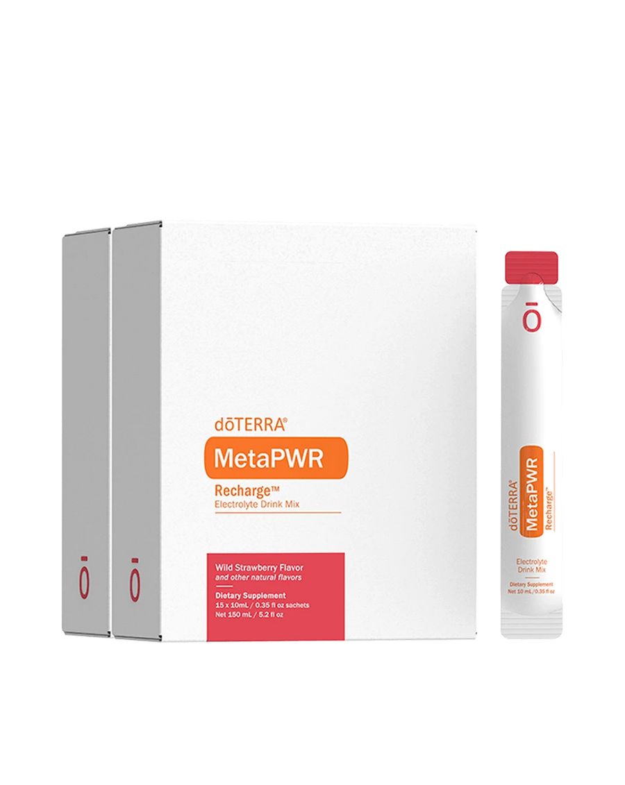 MetaPWR Recharge saveur fraise des bois complément alimentaire doTERRA, 30 sachets