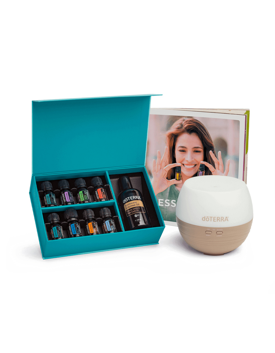Kit AromaTouch et diffuseur Petal d'huiles essentielles doTERRA