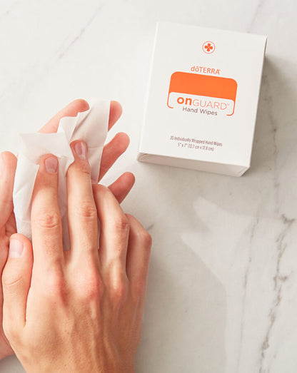Lingettes pour les mains On Guard doTERRA, 20 unités