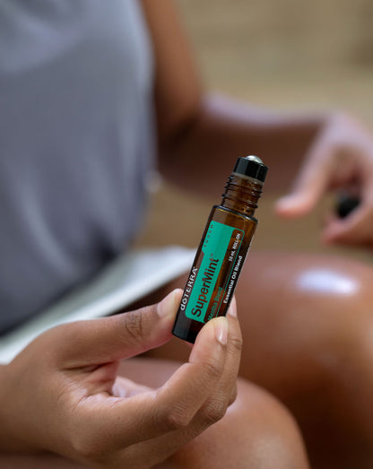 SuperMint Touch mélange en applicateur à bille d'huile essentielle doTERRA, 10 ml