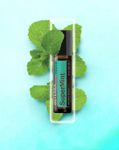SuperMint Touch mélange en applicateur à bille d'huile essentielle doTERRA, 10 ml
