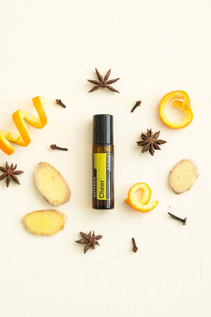 Cheer Touch mélange en applicateur à bille d'huile essentielle doTERRA, 10 ml