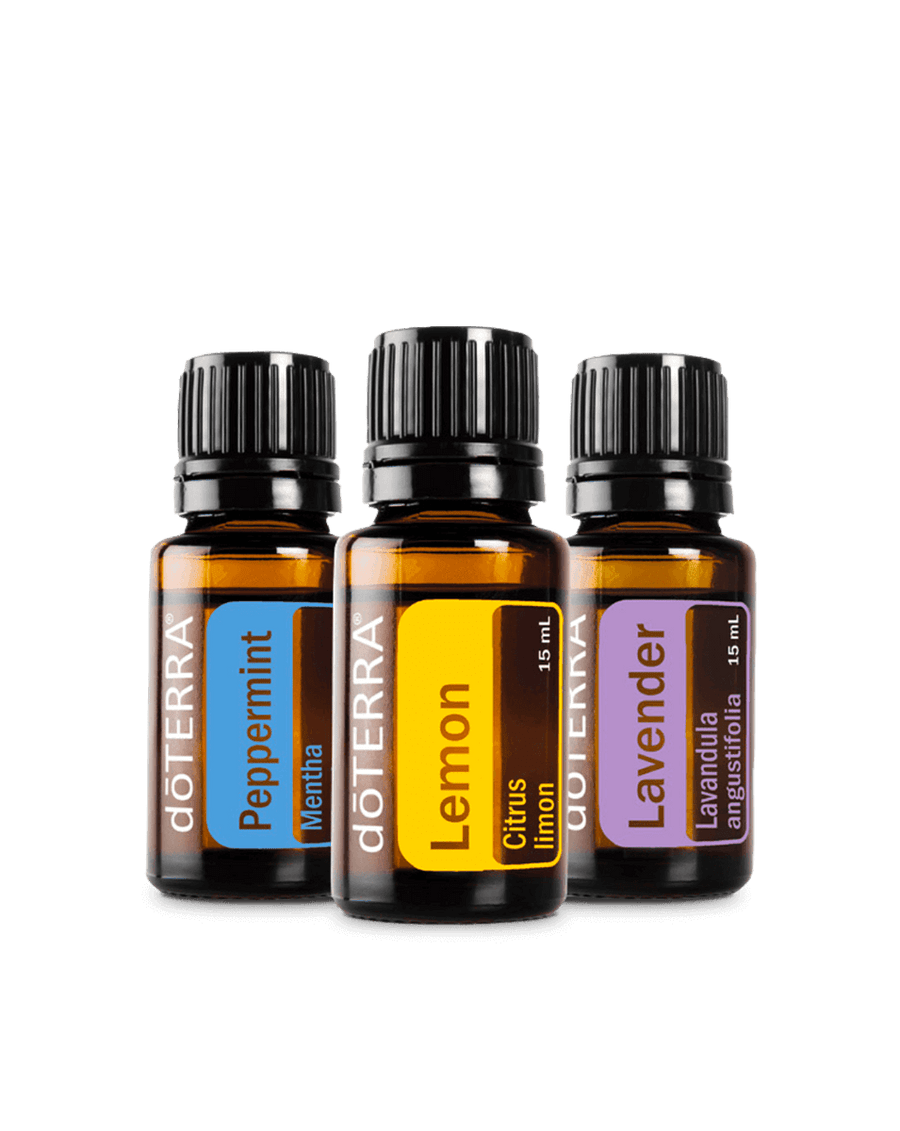 Kit débutant Beginner's Trio d'huiles essentielles doTERRA, 15 ml