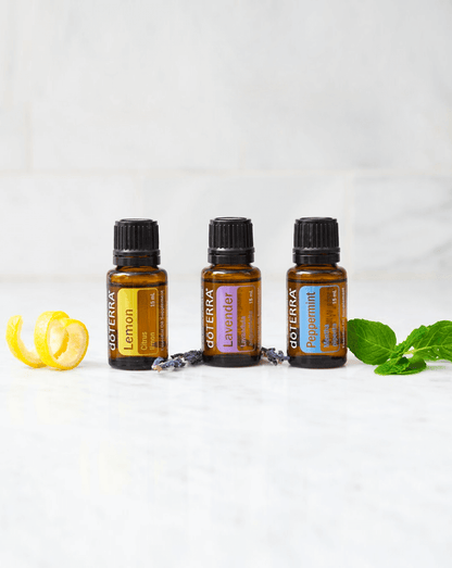 Kit débutant Beginner's Trio d'huiles essentielles doTERRA, 15 ml