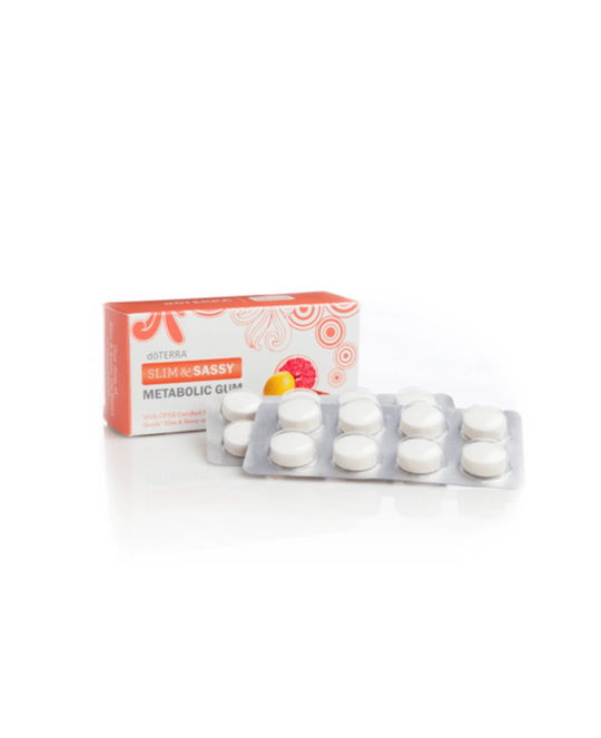 Gomme à mâcher Slim & Sassy doTERRA aux huiles essentielles, 32 unités